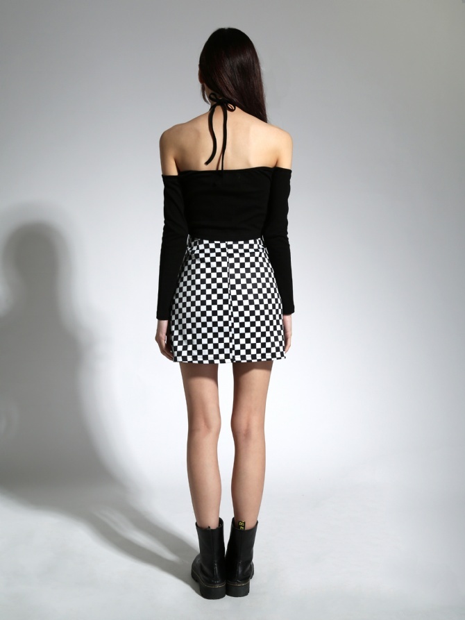 Checked Skirt 21407