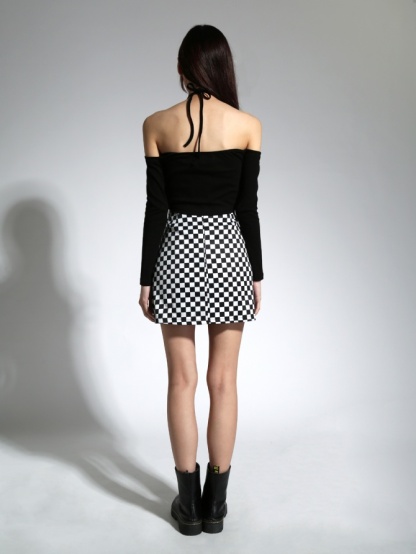 Checked Skirt 21407