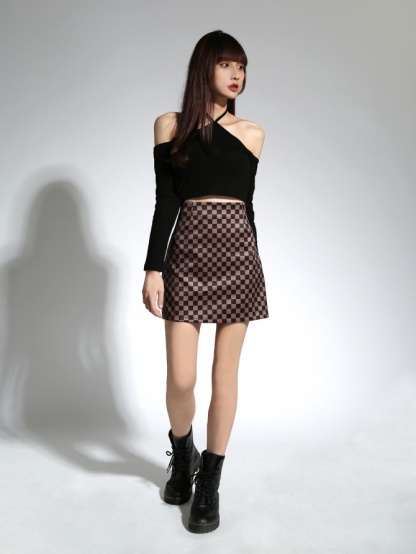 Checked Skirt 21407