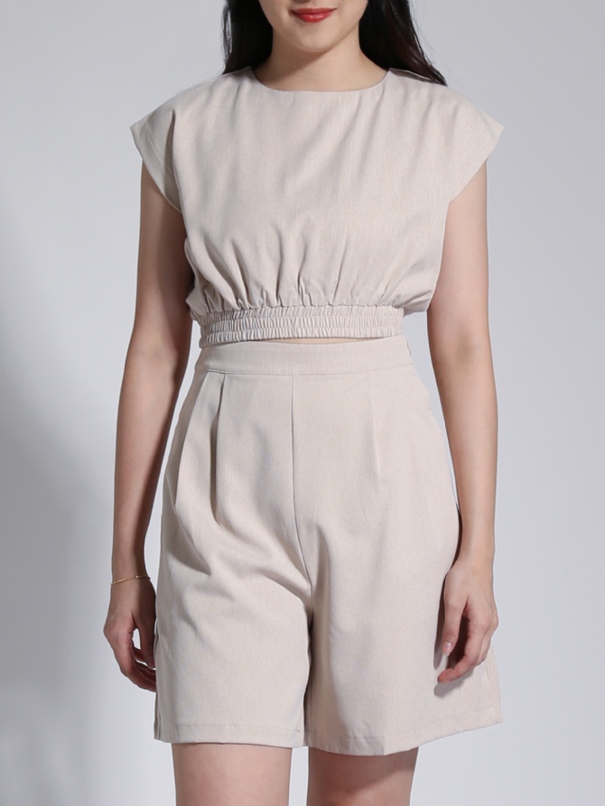 Casual Wear Cap Sleeve Set 23203