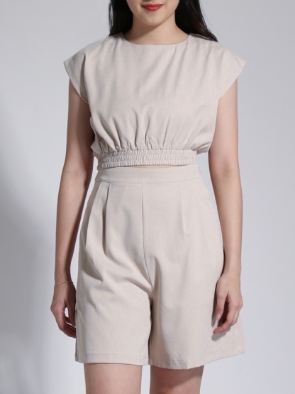 Casual Wear Cap Sleeve Set 23203