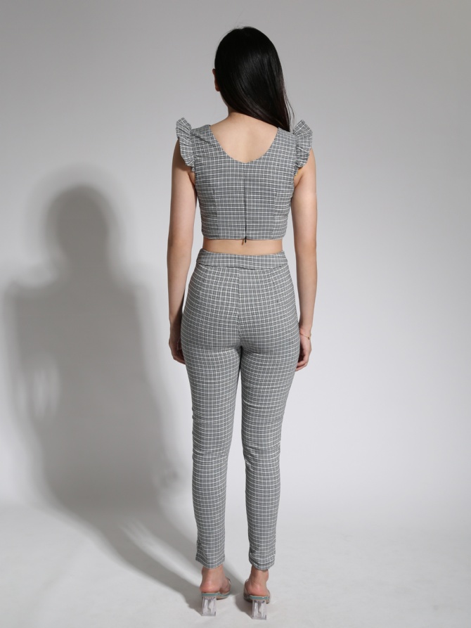 Checker Butterfly Sleeve Twist Set 21419