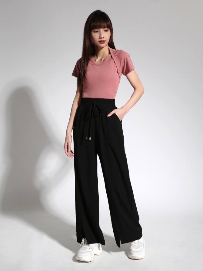 Halter Strap Irrehular Long Top 21474