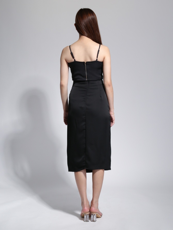 Lace Pleated With Strap Top 23102