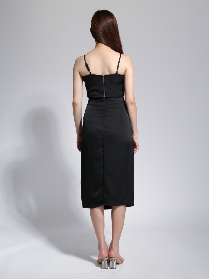 Lace Pleated With Strap Top 23102