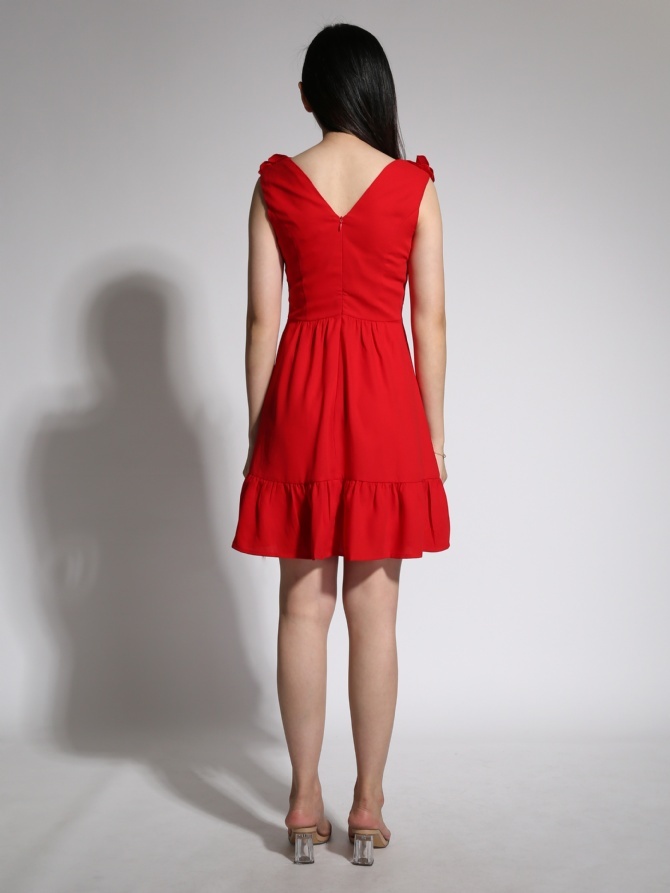 Sleeveless Floral V Neck Top 21585