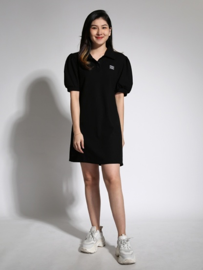 Collar Front Button Dress 21593