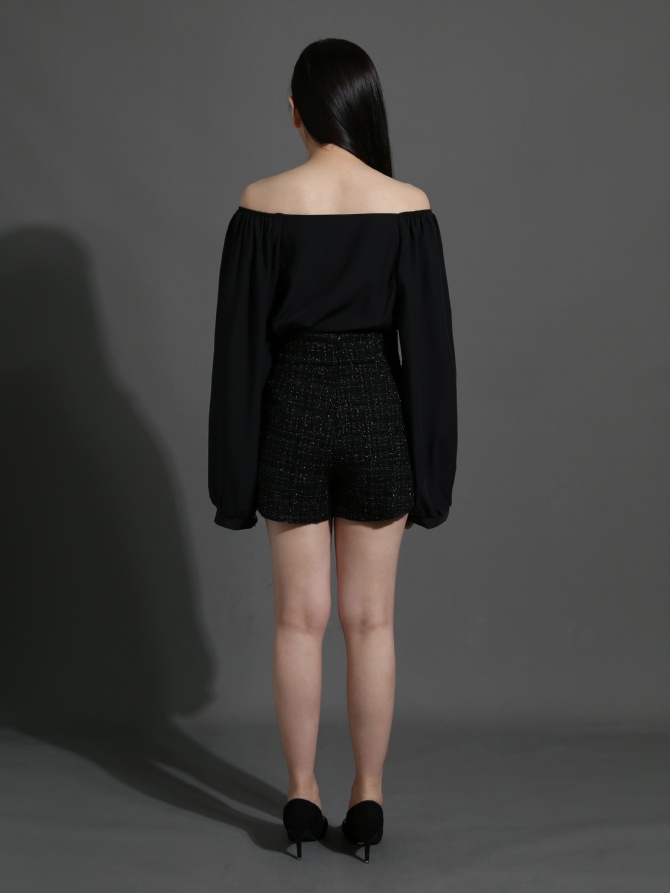 High Waist Tassel Side Pocket Short pants 26134