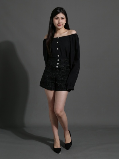 High Waist Tassel Side Pocket Short pants 26134