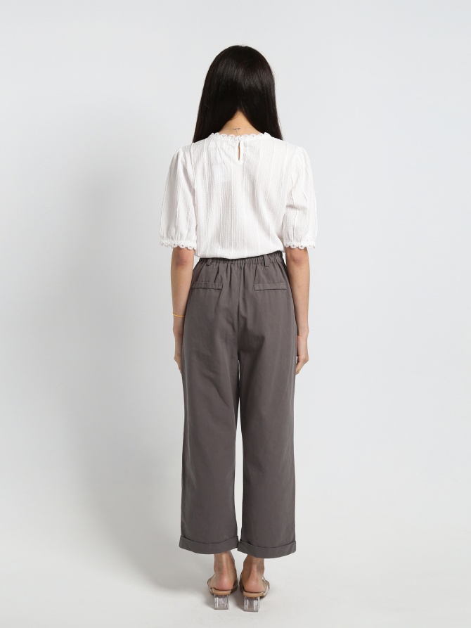 High Waist Wide Leg Long Pants 19033