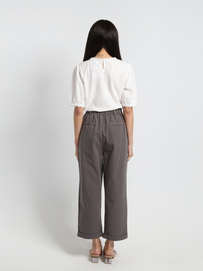 High Waist Wide Leg Long Pants 19033
