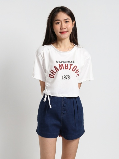 Denim Short Pants 19058