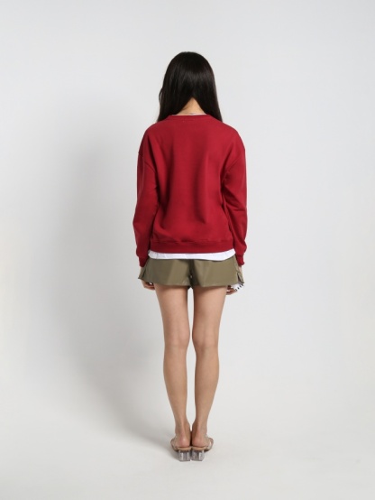Waist Elastic With Side Split Short Pants 19037