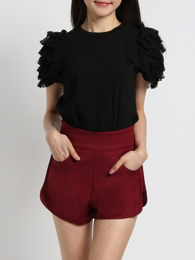 Layered Eyelet Lace Top 19457