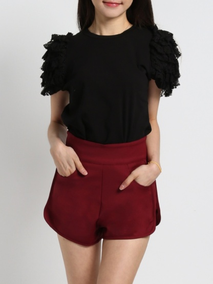 Layered Eyelet Lace Top 19457