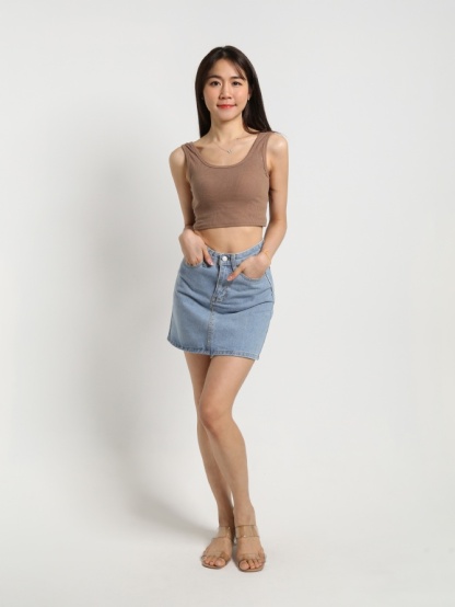 Sleeveless Crop Top 23379