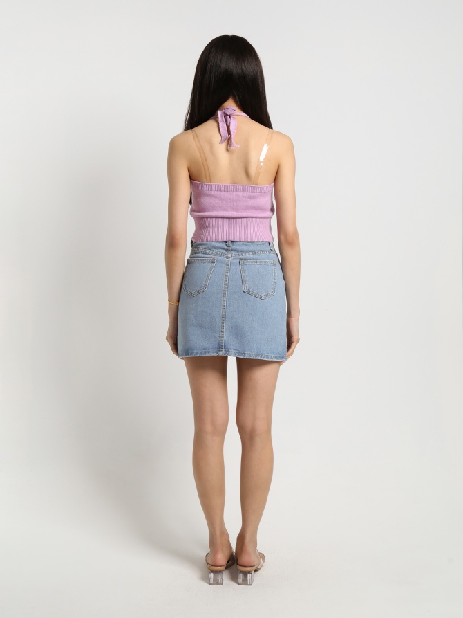 Knitted Halter Top 23169