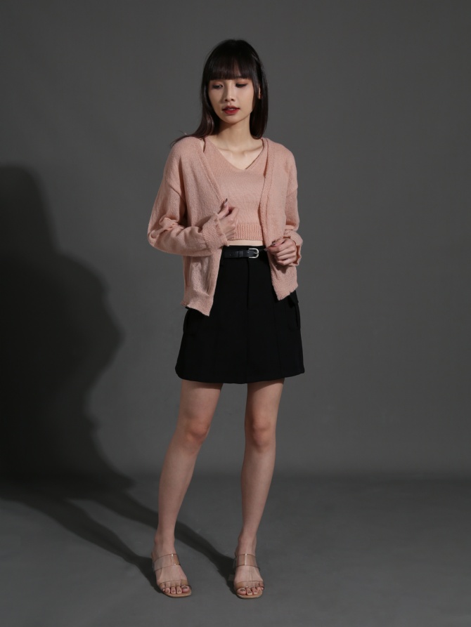 Knitted Two Piece Top Set 24334