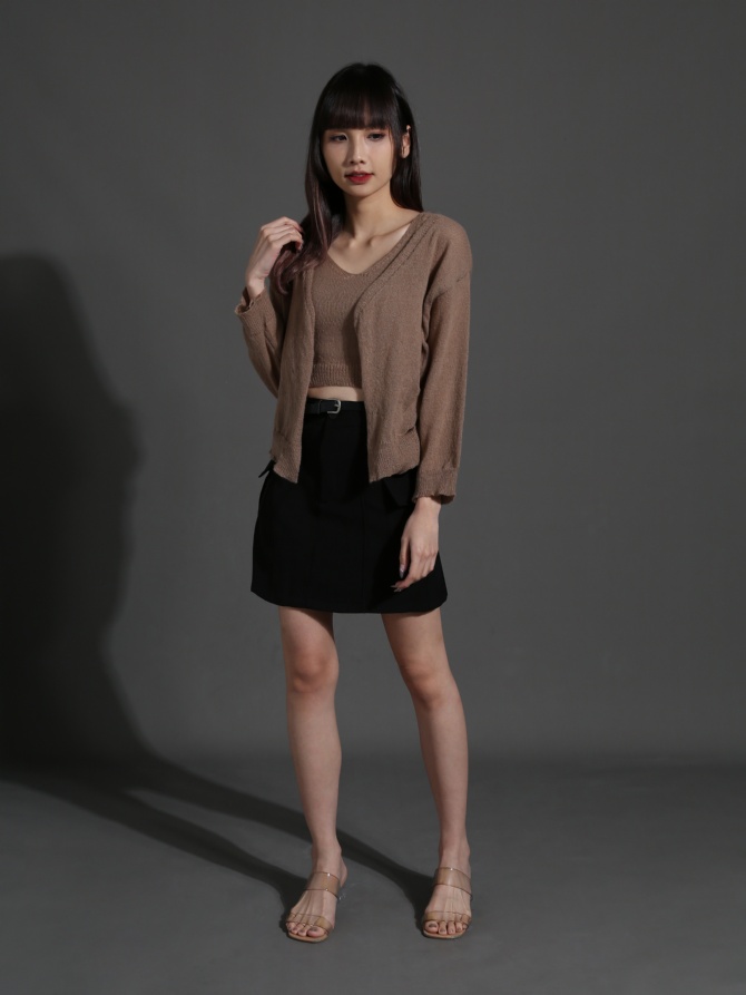 Knitted Two Piece Top Set 24334