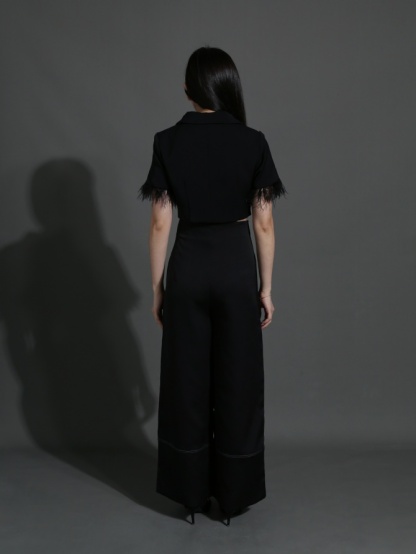 High Waist Suit Long Pants 25080