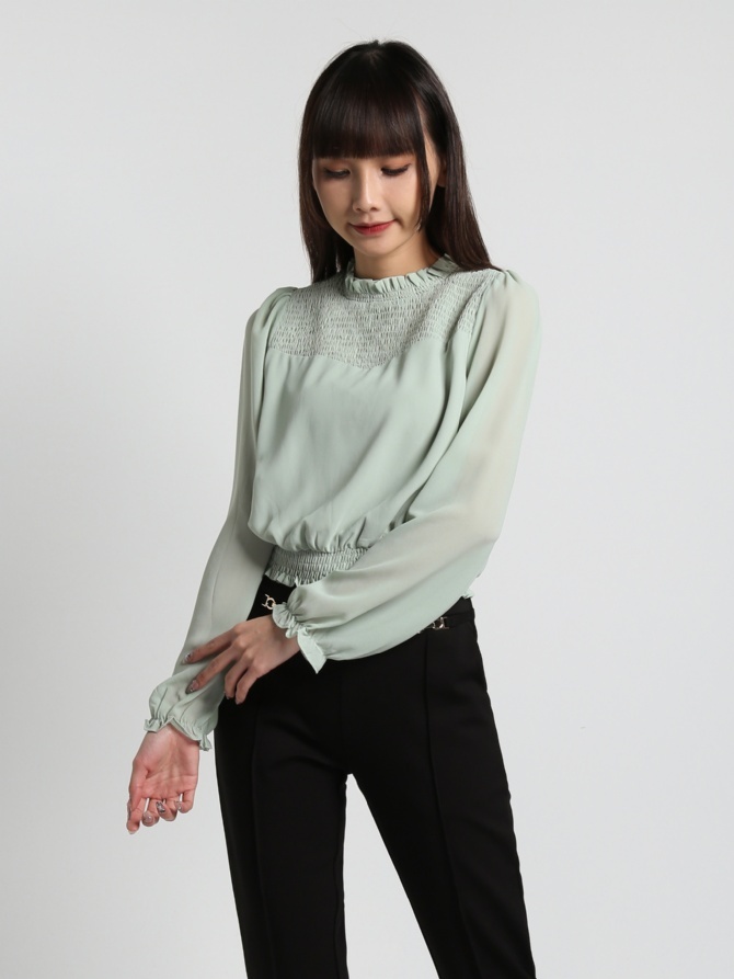 Turtle Neck Long Sleeve Top 17140