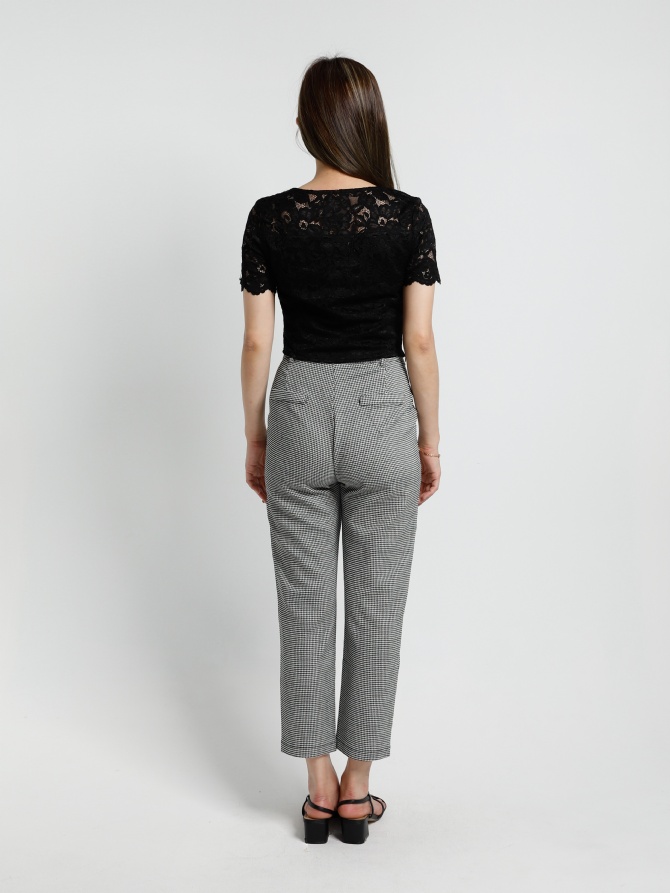 Checker Long Pants 20039