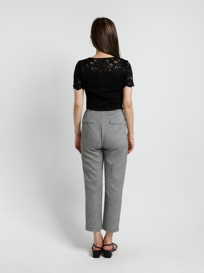 Checker Long Pants 20039