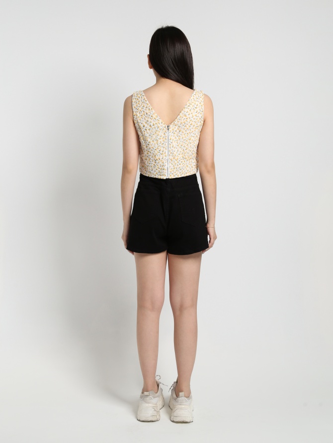 Floral Strap Crop Top 20267