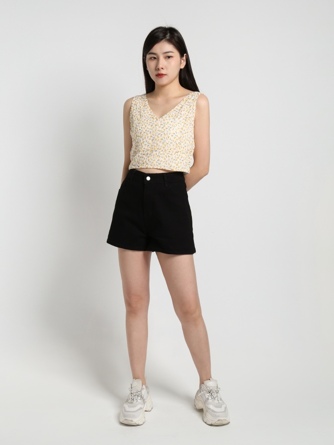 Floral Strap Crop Top 20267