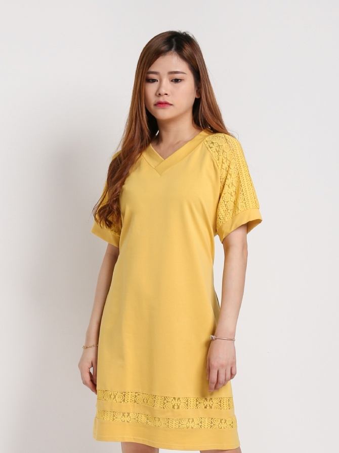 Detailed Lace Dress 17077