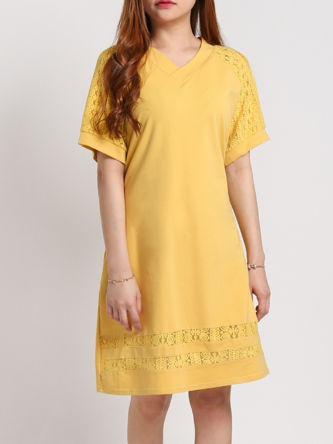 Detailed Lace Dress 17077