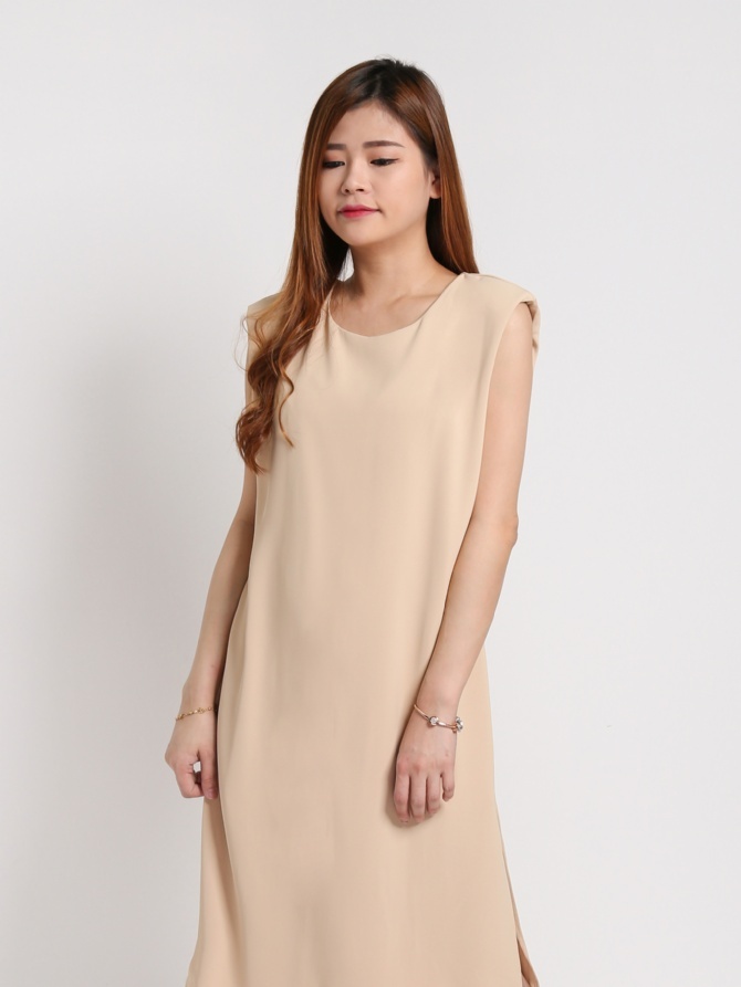 Plain Sleeve Dress 17739