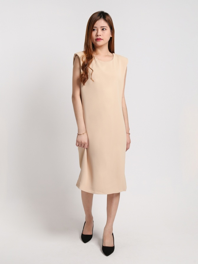 Plain Sleeve Dress 17739