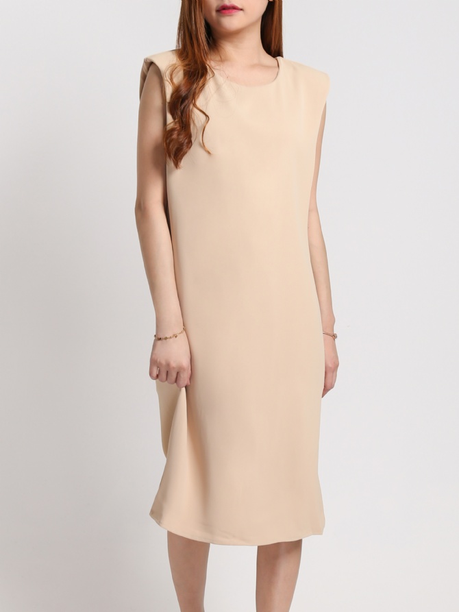 Plain Sleeve Dress 17739