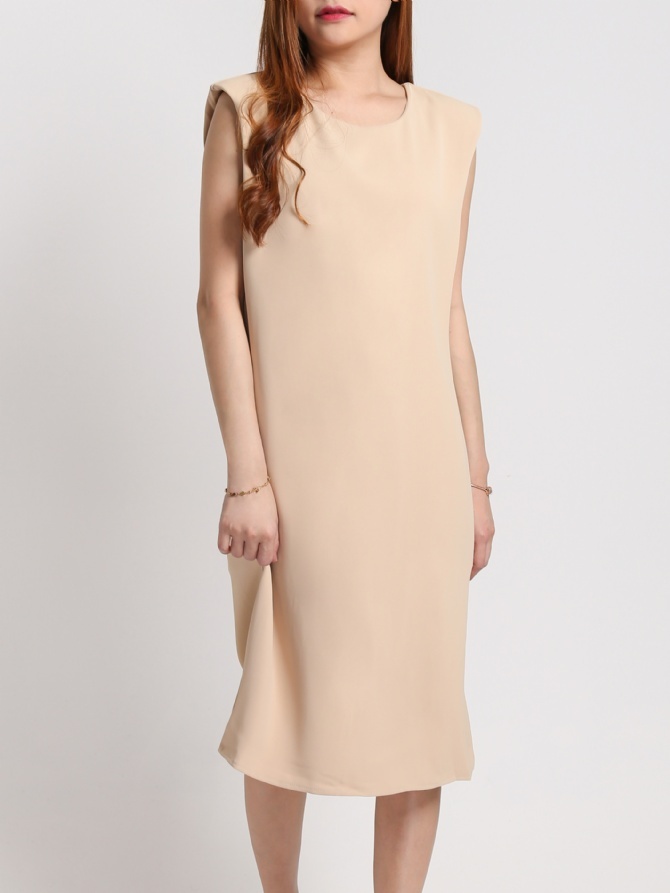 Plain Sleeve Dress 17739