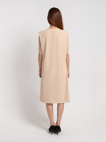 Plain Sleeve Dress 17739