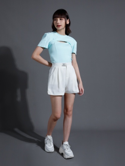 Two Piece Inner With Outer Wear Top Set 26305