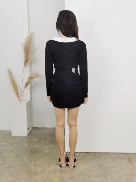 Denim Side Drawtring Short Pants 18499