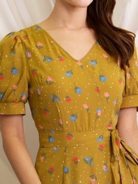 Tie Up Floral Playsuit 11928