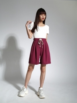 Round Neck Short Sleeve Top 21265