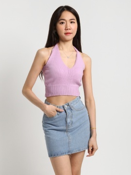 Knitted Halter Top 23169