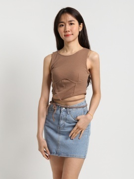 Round Neck Crochet Tank Top 22820