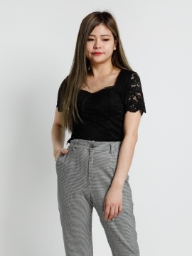 Checker Long Pants 20039