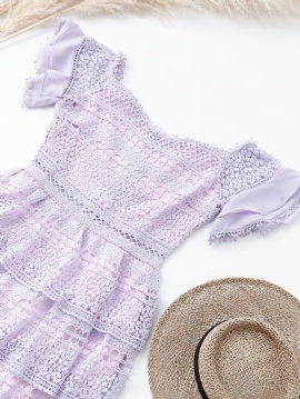 Off Shoulder Detailed Lace Dress 18531