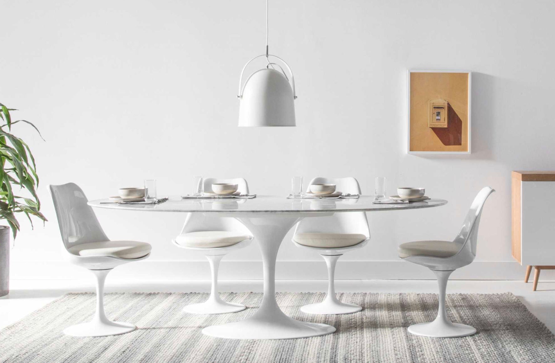 TR70014 Tulip marble table