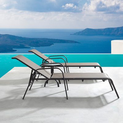 TR12009 Tenby Sunlounger and Side table