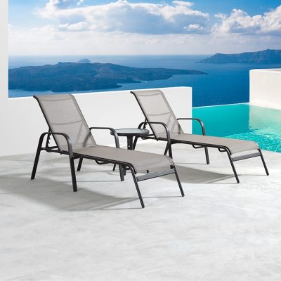 TR12009 Tenby Sunlounger and Side table