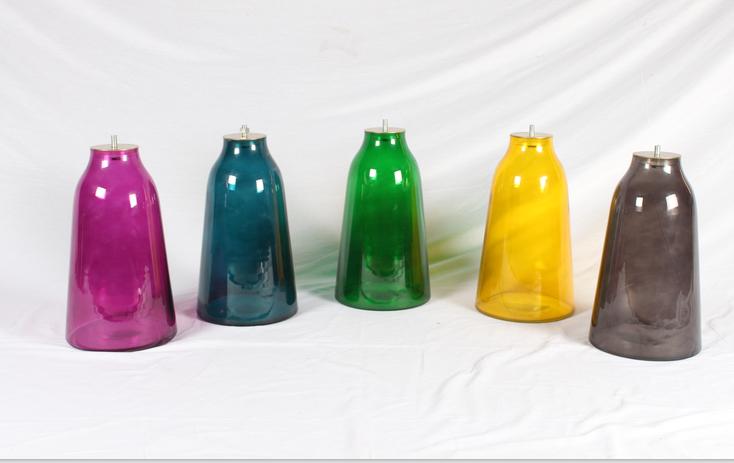 TR45019 Bell Style Glass Coffee Table and Side Table