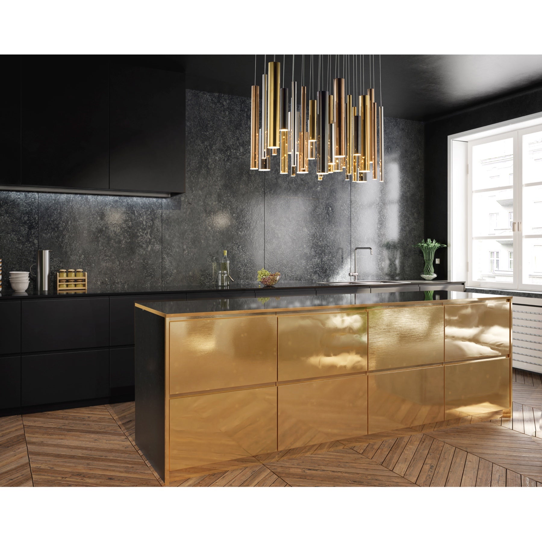 TR80297 Flute Style Pendant Lamp