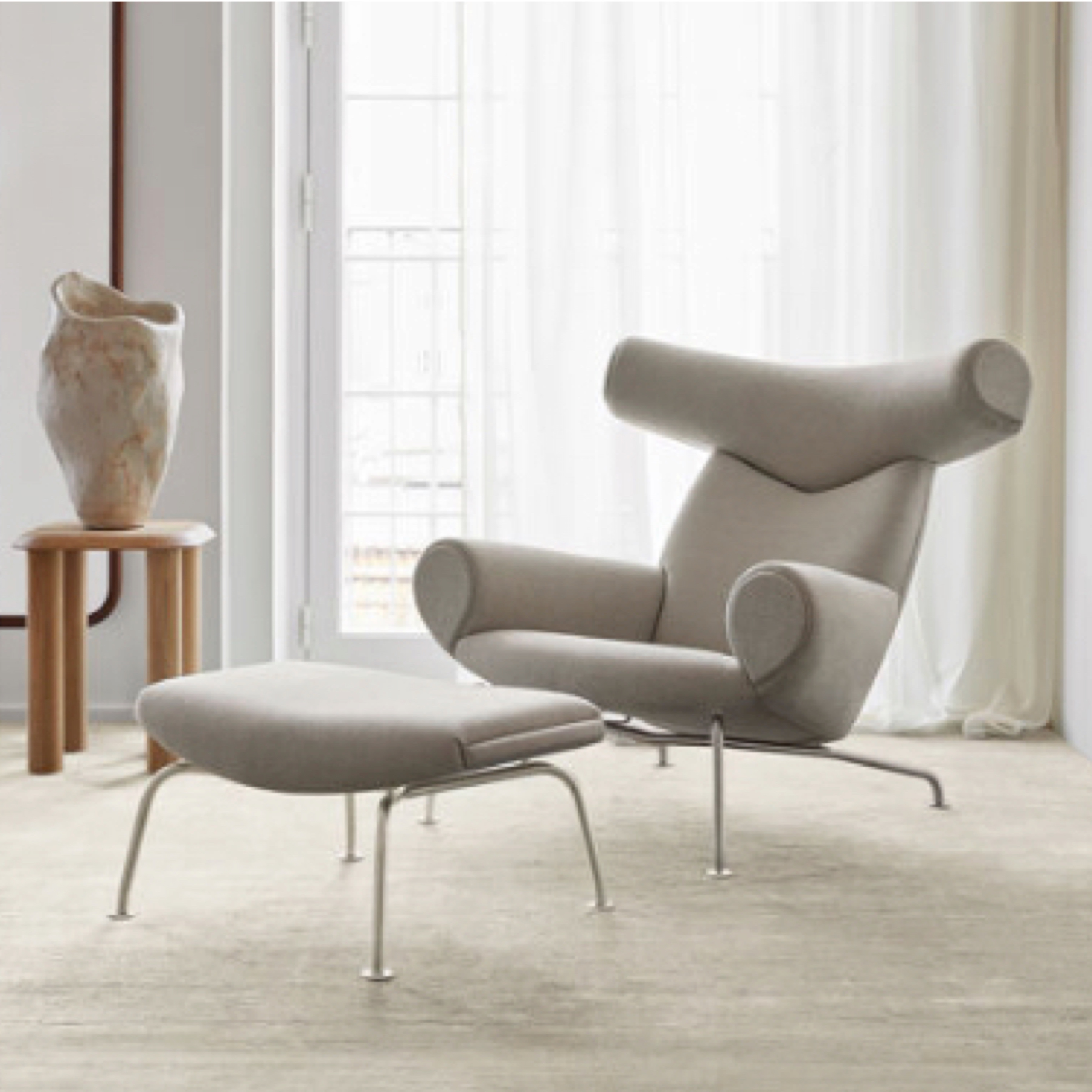 TR40004 Ox Chair & Ottoman